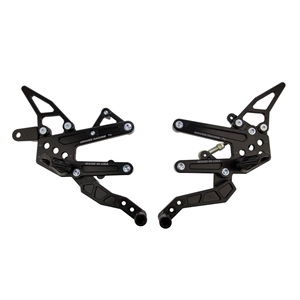 2014-2015 BMW S1000R / 2010-2014 S1000RR Driven TT Rear Sets - Black (DRP-712-BK)