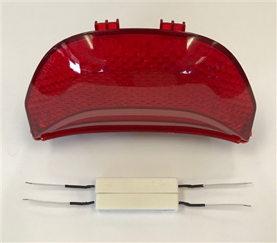 Clear Alternatives 2004-2007 Honda CBR1000RR RED LED Rear Brake Tail Light with Integrated Signals - Sequential (CTL-0062-QR)