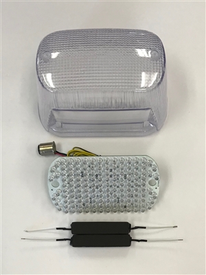 Clear Alternatives 2005-2009 Suzuki Boulevard C90 Clear Tail Light Lens and LED Board with Integrated Signals (CTL-0066-IT)