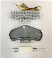 Clear Alternatives 2002-2007 Ducati Multistrada Smoke Rear Brake Tail Light Lens and LED Board with Integrated Signals (CTL-0061-IT-S)