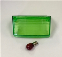 Clear Alternatives 1994-2007 Kawasaki EX250 Green Rear Brake Tail Lamp Light Lens - Middle/Center Lens Only (CTL-0091-1-G)