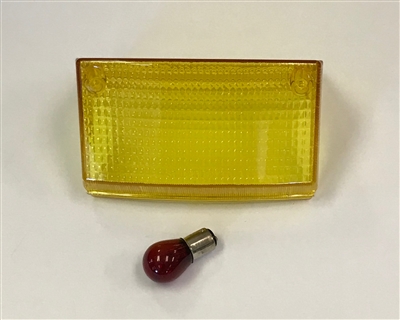 Clear Alternatives 1994-2007 Kawasaki EX250 Yellow Rear Brake Tail Lamp Light Lens - Middle/Center Lens Only (CTL-0091-1-Y)