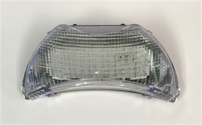 Clear Alternatives 2004-2007 Honda CBR600 F4i Clear LED Rear Brake Tail Light with Integrated Signals (CTL-0007-IT)