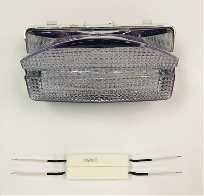 Clear Alternatives 2001-2003 Honda CBR600 F4i CLEAR Tail Light with Integrated Signals - Sequential (CTL-0027-Q)