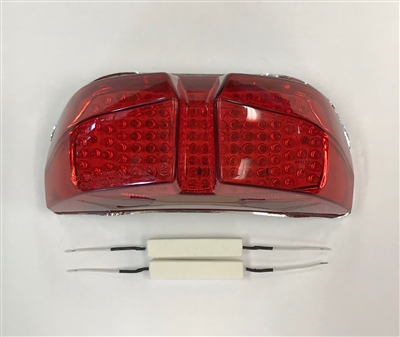 Clear Alternatives 2006-2015 Yamaha FZ1 Red Tail Light with Integrated Signals (CTL-0101-IT-R)