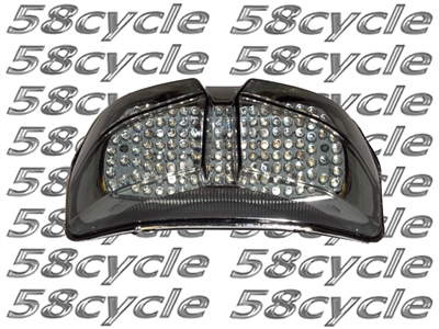 Clear Alternatives 2006-2015 Yamaha FZ1 SMOKE Tail Light with Integrated Signals - Sequential (CTL-0101-QS)
