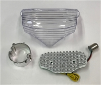 Clear Alternatives 2004-2009 Yamaha FZ6 Clear Tail Light Lens Cover and LED Board with Integrated Signals (CTL-0077-IT)