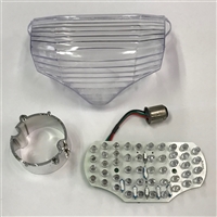 Clear Alternatives 2004-2009 Yamaha FZ6 Clear Tail Light Lens Cover - LED Brake Board (CTL-0077-L)