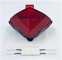 Clear Alternatives 2004-2006 Yamaha R1 Red LED Rear Brake Tail Light with Integrated Signals (CTL-0071-IT-R)