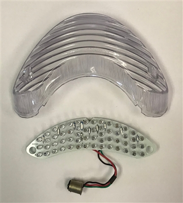 Clear Alternatives 1999-2002 Suzuki SV650 / SV650S Clear Rear Brake Tail Light Lens - LED (CTL-0015-L)