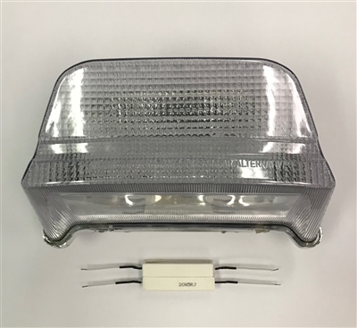 Clear Alternatives 2001-2004 Kawasaki ZRX 1200 Clear Rear Brake Tail Light with Integrated Signals (CTL-0034-IT)