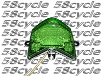 2004-2005 Kawasaki ZX10R Clear Alternatives Green Tail Light with Integrated Signals (CTL-0070-IT-G)