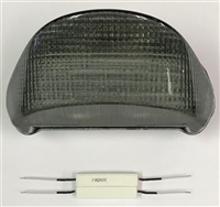 Clear Alternatives 2000-2005 Kawasaki ZX12R Clear Tail Light with Integrated Signals (CTL-0029-IT-S)