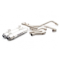 2014-2025 Kawasaki Teryx 800 Trinity Racing Stage 5 Dual Full System Exhaust - Brushed Mufflers (TR-4112D)