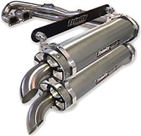 2014-2023 Polaris RZR XP1000 / XP4 Trinity Racing Stage 5 Dual Full System Exhaust - Brushed Mufflers (TR-4119D)