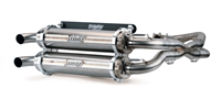 2014-2023 Polaris RZR XP1000 / XP4 Trinity Racing Stage 5 Dual Full System Exhaust - Brushed Stainless Steel Mufflers (TR-4119D-SS)