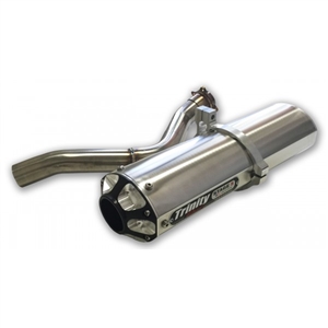 2009-2016 Yamaha YFZ450R/X Trinity Racing Stage 5 Slip On Exhaust - Brushed Mufflers (TR-4129S)