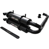 2016-2021 Polaris RZR XP Turbo Trinity Racing Stage 5 Dual Full Exhaust System - Cerakote Black (TR-4153D-CB)