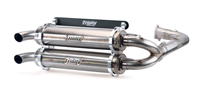 2016-2021 Polaris RZR XP / 4 Turbo Trinity Racing Stage 5 Dual Full System Exhaust - Brushed Stainless Steel Mufflers (TR-4153D-SS)