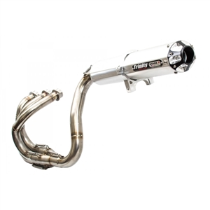 2016-2026 Yamaha YXZ1000R Trinity Racing Stage 5 Full System Exhaust - Brushed Mufflers (TR-4155F)