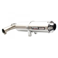 2016-2024 Yamaha YXZ1000R Trinity Racing Stage 5 Slip On Exhaust - Brushed Muffler (TR-4158S)