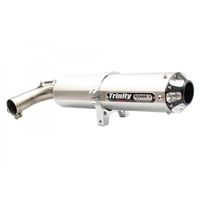 2016-2026 Yamaha YXZ1000R Trinity Racing Stage 5 Slip On Exhaust - Brushed Muffler (TR-4158S)