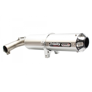 2016-2026 Yamaha YXZ1000R Trinity Racing Stage 5 Slip On Exhaust - Brushed Muffler (TR-4158S)