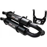 2017-2024 CanAm Maverick X3 Trinity Racing Stage 5 Slip On Exhaust System - Cerakote Black (TR-4160S-CB)