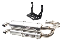 2017-2025 CanAm Maverick X3 Trinity Racing Stage 5 Dual Full Exhaust System - Brushed Mufflers (TR-4161D)