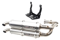2017-2026 CanAm Maverick X3 Trinity Racing Stage 5 Dual Full Exhaust System - Brushed Mufflers (TR-4161D)