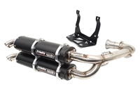 2017-2026 CanAm Maverick X3 Trinity Racing Stage 5 Dual Full Exhaust System - Black Mufflers (TR-4161D-BK)