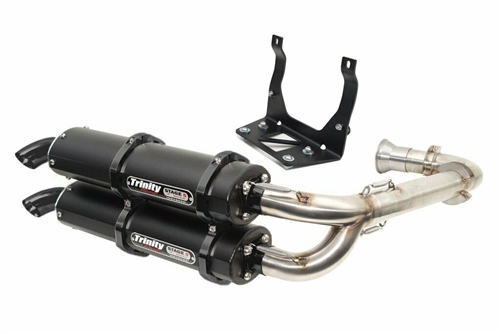 2017-2026 CanAm Maverick X3 Trinity Racing Stage 5 Full Exhaust System - Cerakote Black (TR-4161D-C2)