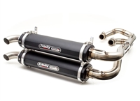 2016-2026 Polaris General / RZR (Trail) S 1000 Trinity Racing Stage 5 Dual Full Exhaust - Black Mufflers (TR-4162D-BK)