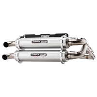 2018-2022 Polaris RZR RS1 Trinity Racing Stage 5 Dual Full System Exhaust - Brushed Mufflers (TR-4166D)