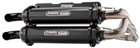 2018-2022 Polaris RZR RS1 Trinity Racing Stage 5 Dual Full System Exhaust - Cerakote Black (TR-4166D-C2)
