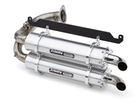 2019-2026 Honda Talon 1000R / 1000X Trinity Racing Stage 5 Dual Slip On Exhaust - Brushed Mufflers (TR-4169S)