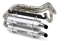 2019-2026 Honda Talon 1000R / 1000X Trinity Racing Stage 5 Dual Full System Exhaust - Brushed Mufflers (TR-4170D)