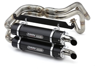 2019-2026 Honda Talon 1000R / 1000X Trinity Racing Stage 5 Dual Full System Exhaust - Black Mufflers (TR-4170D-BK)