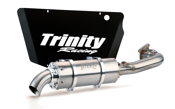 2016-2021 Polaris RZR XP Turbo Trinity Racing Stinger Full System Exhaust - Brushed Stainless Muffler (TR-4171F-SS)