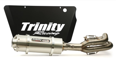 2014-2023 Polaris RZR XP1000 / XP4 Trinity Racing Stinger Full System Exhaust - Brushed Muffler (TR-4172F-SS)