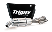 2014-2023 Polaris RZR XP1000 / XP4 Trinity Racing Stinger Full System Exhaust - Brushed Stainless Muffler (TR-4172F-SS)