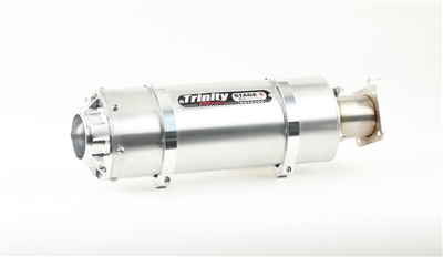 2020-2026 Kawasaki Teryx KRX 1000 / KRX4 Trinity Racing Stage 5 Slip On Exhaust - Brushed Muffler (TR-4176S)