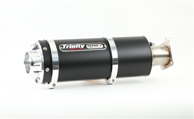 2020-2024 Kawasaki Teryx KRX1000 Trinity Racing Stage 5 Slip On Exhaust - Black Muffler (TR-4176S-BK)