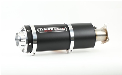 2020-2026 Kawasaki Teryx KRX 1000 / KRX4 Trinity Racing Stage 5 Slip On Exhaust - Black Muffler (TR-4176S-BK)