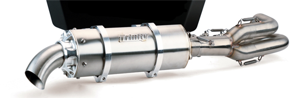2020-2026 Kawasaki Teryx KRX1000 / KRX4 Trinity Racing Stage 5 FULL Exhaust - Brushed Stainless Steel Muffler (TR-4177F-SS)