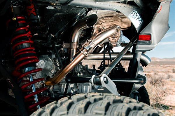 2017-2026 CanAm Maverick X3 Trinity Racing Exhaust Side Piece Header Pipe with Electronic Cut Out (TR-4180HP)