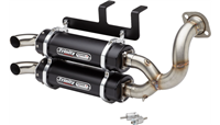 2020-2026 Polaris (General XP1000) Trinity Racing Stage 5 Dual Slip On Exhaust - Black Mufflers (TR-4181S-BK)