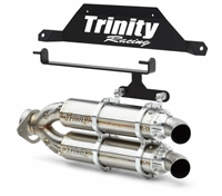 2022-2024 Polaris RZR PRO R Trinity Racing Stage 5 Dual Slip On Exhaust - SS Mufflers (TR-4182S)