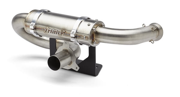 2017-2026 Can-Am Maverick X3 Trinity Racing Stage 5 Slip On Exhaust - Center Exit  - Stainless Steel Muffler (TR-4184S)