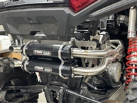 2024-2026 Polaris RZR XP1000 Trinity Racing Stage 5 Dual Full System Exhaust - Black Mufflers (TR-4190D-BK)